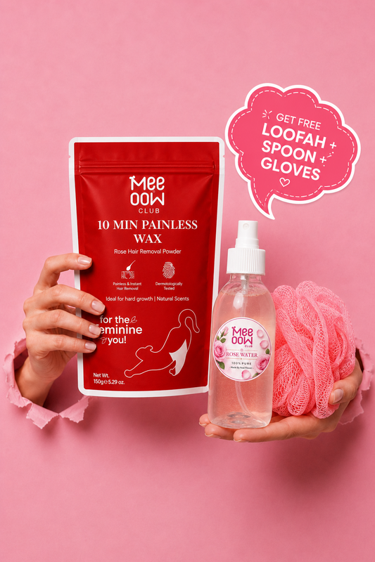 Mee Oow Hair Removal Powder + Rose Water