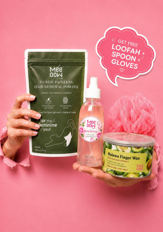 3 in 1 Bundle Offer - Herbal Wax + Avacado Halawa Wax + Rose Water